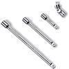 CHSEROK Chiavi a Tubo 4 Pezzi Prolunga 1/4 Pollice, Prolunga da 1/4, 150 mm, 100 mm, 50 mm e 45 mm Giunto Universale, Set Chiavi a Bussola, per Chiavi a Bussola, Trapani, Cacciaviti