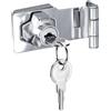 Litensh Lucchetto a serratura, Serratura a Chiave, Lucchetto Hasp, Chiusure Hasp, chiavistello, chiavistello, serratura per porte, Cassetto Armadio Serrature Hasp (Silver Right Angle - 3 Inch)