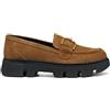 Geox D Vilde, Mocassino Donna, Marrone, 36 EU