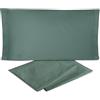 hermet Laura Biagiotti, Set Lenzuola Letto Matrimoniale In Tinta Unita In Percalle 100% Cotone, Completo Letto 4 Pezzi, Lenzuolo da Sopra + Lenzuolo Con Angoli + 2 Federe