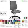 SEIPO BOSS BS0011 poltrona operative schienale imbottito movimenti F ECOPELLE D2 SEIPO