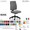 SEIPO BOSS BS0011 poltrona operative schienale imbottito movimenti tessuto F SEIPO
