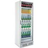 Ristoattrezzature Modello: 95080255203394,Frigo vetrina bibite refrigerata 1 anta in vetro bianca 0 +5 °C 308 lt 60x64x176,5h cm