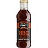 Ponti, Salsa Premium BBQ all'Aceto Balsamico di Modena IGP, Salsa Barbecue con Gusto Intenso ed Affumicato, Ideale per Hamburger e Verdure Grigliate, 100% Made in Italy, 250 g