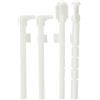 GEBERIT Telaio di fissaggio senza attrezzi per lavello UP UP320, Maniglia per Lavabo in Alluminio Verniciato, 14.5 cm x 1 cm x 2.75 cm, Bianco