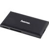 Hama - Lettore di schede di memoria SD/MicroSD/CF/MS, USB 3.0 con cavo, nero, blister