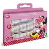 Disney Multiprint Valigetta 7 Timbri per Bambini Disney Minnie, 100% Made in Italy, Set Timbrini Bimbi Personalizzati, in Legno e Gomma Naturale, Inchiostro Lavabile Atossico, Idea Regalo, Art.07866