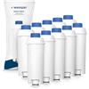 Wessper Addolcitore per DLSC002, Filtro Acqua Cartucce a Carbone Attivo Addolcitore Adatto per ECAM, ESAM, ETAM, BCO (Set da 10)