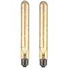 OUGEER 2 Pezzi E27 Lampadina LED 4W Lungo Tubo T30 Lampadina a Filamento Sostituire la lampadina alogena da 40W E27,400LM Bianca Calda 2300K Non Dimmerabile