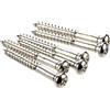 RuiJOTWAT Viti per ponte tremolo in acciaio inossidabile RuiJOTWAT 33 x 3,5 mm per chitarra elettrica stile PRS (set da 6)