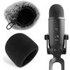 pawpoem 2PCS Parabrezza Per Microfono, Piumino Antivento per Microfono, Cappuccio di Spugna e Parabrezza in Pelliccia, Perfetto per podcasting, streaming live e registrazioni video di alta qualità