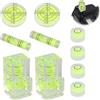 kwinfei 10 Mini Livelle a Bolla Compatte, Piccole Bolle Livella per Precisione, Adesive e Facili da Usare, Mini Livella a Bolla per Fotocamere, Treppiedi, Mobili, Cornici e Altri Strumenti di Livellamento