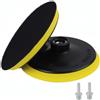 pawpoem 2PCS 125mm Dischi Abrasivi Platorello con Filettatura M14, Platorello Abrasivo, Dischi di Levigatura Autoadesivi per Levigatura e Lucidatura, Pad di Supporto per Trapano e Smerigliatrice Angolare