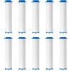 Tuwonwa 10 PCS 9,5 x 2 cm Filtro anticalcare doccia,Filtro Doccia in Cotone PP,Filtro Soffione Doccia Universale in Cotone PP, Sostituibile Cartuccia Purificazione Acqua Anti Impurità per Doccetta Staccabile