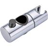 Lunpoem Supporto Soffione Doccia Regolabile, Compatibile con Barre Cilindriche da 25 mm, Regolabile 360° in ABS Resistente, Installazione Facile Senza Trapano, Portasoﬃone Doccia Antiscivolo