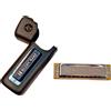 Hohner Armonica Blues Harp MS Tonalità Do C Diatonica 20 Voci Pettine Legno