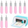 Smomend 8 PCS Lame di Taglio per Cricut Joy Plotter, 30° Lame di Alta Precisione con Alloggiamento, Accessori Cricut Joy Ideali per Progetti Creativi Fai da Te Etichette Biglietti Adesivi e Decorazioni