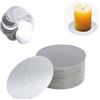 Hawpasy 80 pezzi cattura gocce per candele di carta, dischi antigoccia, candele 8 cm, protezione cera usa e getta, protezione candela ideale per cena, feste, cerimonie, uso domestico quotidiano