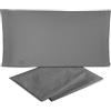 hermet Laura Biagiotti, Set Lenzuola Letto Matrimoniale In Tinta Unita In Percalle 100% Cotone, Completo Letto 4 Pezzi, Lenzuolo da Sopra + Lenzuolo Con Angoli + 2 Federe