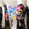 kina UVC0003 Vetrofania per Carnevale su PVC Trasparente - Misure 50x40 cm - Decorazioni adesive per vetrine di Negozi