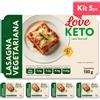 Love Keto Lasagna Proteica Vegetariana 150 Grammi Kit 5 Pezzi