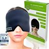 LisaCare maschera per emicrania - maschera di raffreddamento - nero 1