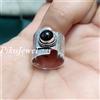 Fatto a mano Anello dichiarazione argento sterling 925 pietra preziosa granato rosso del M...