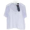Armani Jeans Blusa Armani Jeans A5009 Donna US 6 Seta Fodera Rimovibile Jacquard Trasparente
