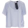 Armani Jeans Camicetta Donna US 6 Seta Rimovibile Fodera Puro Geometrico Crew