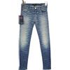 ARMANI JEANS J06 Jeans Skinny Fit Donna W23 Effetto Sbiadito Zebra Blu