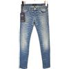 Armani Jeans J06 Jeans Skinny Fit Donna W23 Comfort Zebra Sbiadito Con Zip Blu