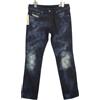 DIESEL Ronhy 008WL Stretch Jeans Donna W29/L32 Strappati Sbiaditi Ricamati
