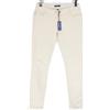 Nautica Pantaloni Nautica Donna W25 Sottile Vita Bassa Beige Zip