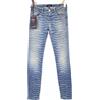 Armani Jeans J06 Jeans Skinny Fit Donna W23 Comfort Zebra Effetto Sbiadito Blu