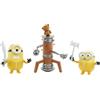 Mattel, Minions-I Maestri di Arti Marziali Interattivo con Accessori, Giocattolo per Bambini 4 + Anni, Colore Black, GMF17