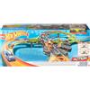Hot Wheels Pista Scontri Colossali per Macchinine, 150 cm di Larghezza, Doppio 8 e Lanciatori ad Alta Velocita, Giocattolo per Bambini 4+ Anni, GWT41, Imballaggio Sostenibile