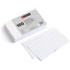 Miquelrius - Flashcards, Schede di studio, 100 flash cards a righe per appunti, Formato 125 x 75 mm, Cartoncino 200 g/m², Materiale scolastico e da ufficio per il ritorno a scuola
