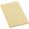 D.rect - foglietti adesivi a righe 98x150mm, 100 fogli blocchetti di note adesive autoadesivi super sticky foglietti riposizionabil colore giallo