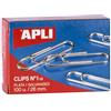 APLI 11713 - Graffette zincate nº1½ (26 mm), Confezione da 100 pezzi