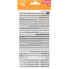 APLI DDB11F - Lettere e numeri trasferibili neri 4 mm Nero