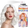 MSDADA Spray per Capelli Temporaneo Bianco Puro - Colore per Effetti Artistici, Personaggi da Anime, Fata delle Nevi e Tema Fantasy per Cosplay e Halloween (120 ml)
