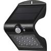 OSRAM ENDURA BUTTERFLY proiettore solare, nero, 1,5W, 200lm, sensore di movimento e luce, luce per esterni, batteria ricaricabile, ecologico, lunga durata, facile da installare, IP65, 4000K.