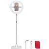 NEEWER ENTRY LEVEL VERSION 10 7W LED Ring Light con Supporto/Porta Telefono/3 Modalità Colore, Ringlight Selfie Telescopico da 69" per iPhone Streaming Trucco Ciglia Studio Registrazione Video, N18