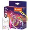 LEDVANCE SMART WIFI Striscia LED con telecomando incluso con controllo del colore MAGIC RGB, tecnologia COB per un effetto luminoso uniforme, 22 W, lunghezza 3 m, per applicazioni interne