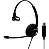 EPOS I SENNHEISER IMPACT SC 230 USB 200serie headset op oor met bekabeling USB Nero zilver 1000516