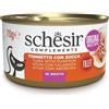 Schesir Cibo Umido Complementare in Lattine da 70 gr per Gatti - 12x70 gr - Tonnetto con Zucca - IN BRODO