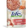 Life Cat Natural Adult Bustine per Gatti - Salmone - 30x70 gr
