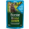 Monge BWild Grain Free Cibo Umido per Gatti - 14x85 gr - Acciughe
