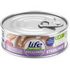 Life Cat Life Natural Vellutate Cibo Umido Completo per Gatti - Tonno con Granchio - 12x70 gr - Sterilized
