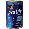 Prolife Smart Adult Trota e Riso Cibo Umido per Cani - 6 lattine da 400 gr